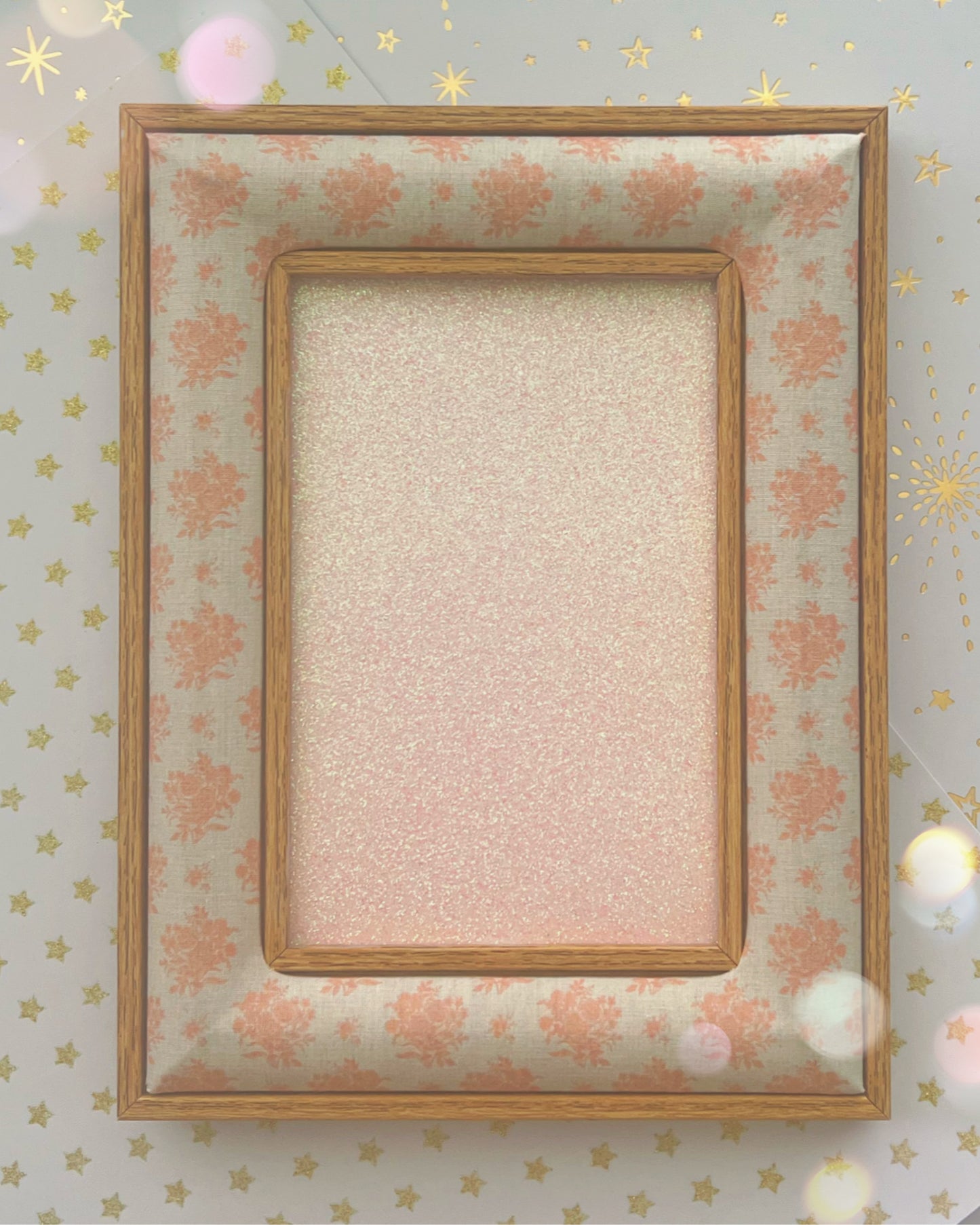 Wooden Pink Magnetic Board