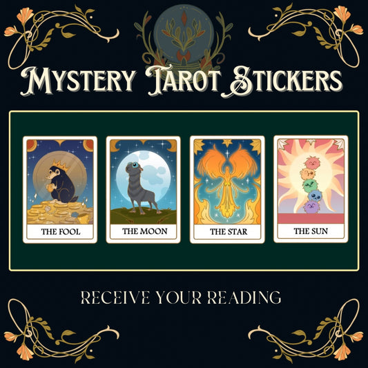 Mystery Beastly Tarot Stickers